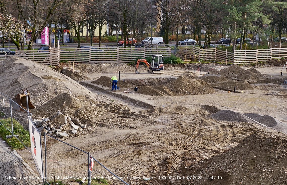07.12.2022 - Baustelle an der Quiddestraße Haus für Kinder in Neuperlach